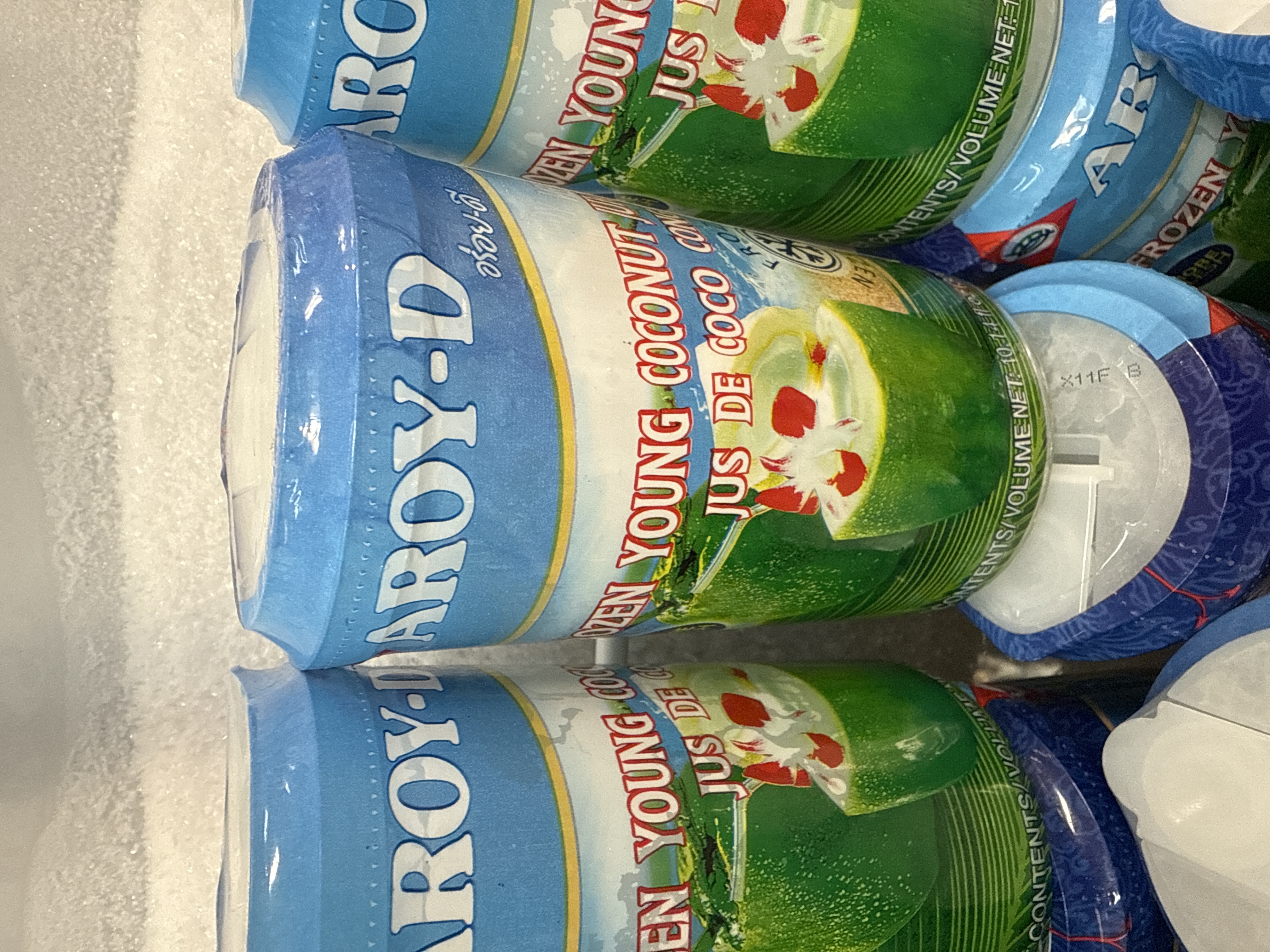 Frozen young coconut juice 