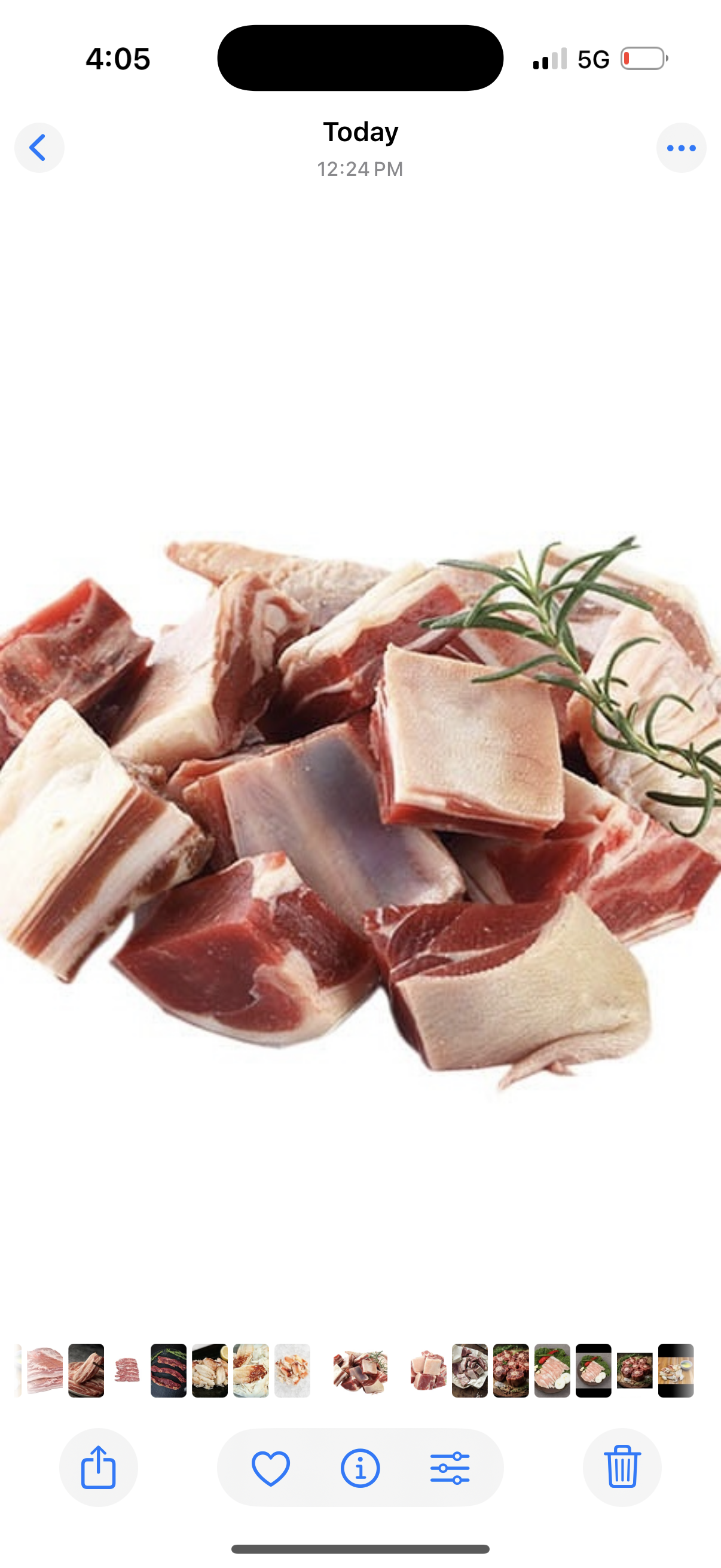 Goat meat(1pound)
