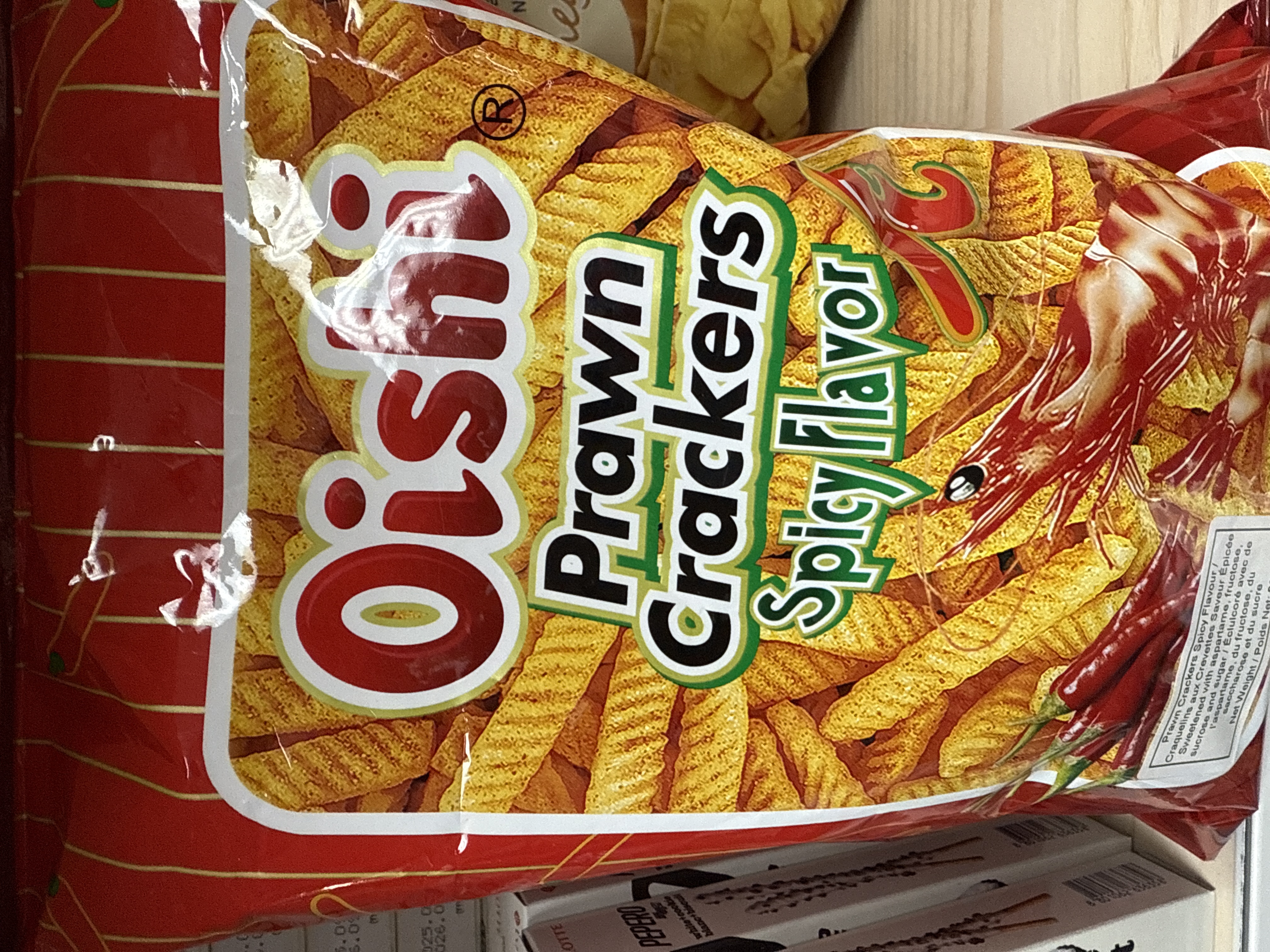 Chips prawn crackers spicy