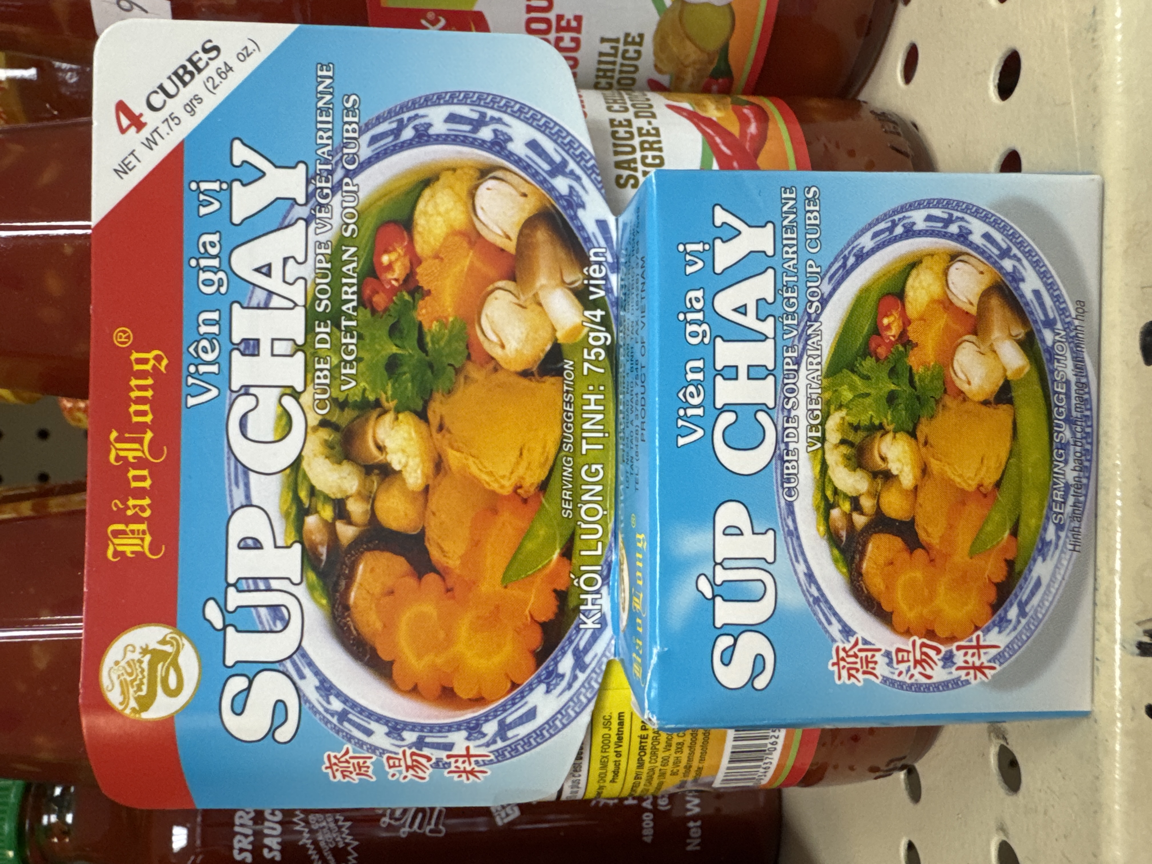 Vegetarian soup cube ( viên gia vị sup chay)